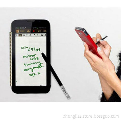 Hot Selling, Deluxe Mirror Face Smart, Leather Mobile Phone Cover for Samsung Galaxy Note 2